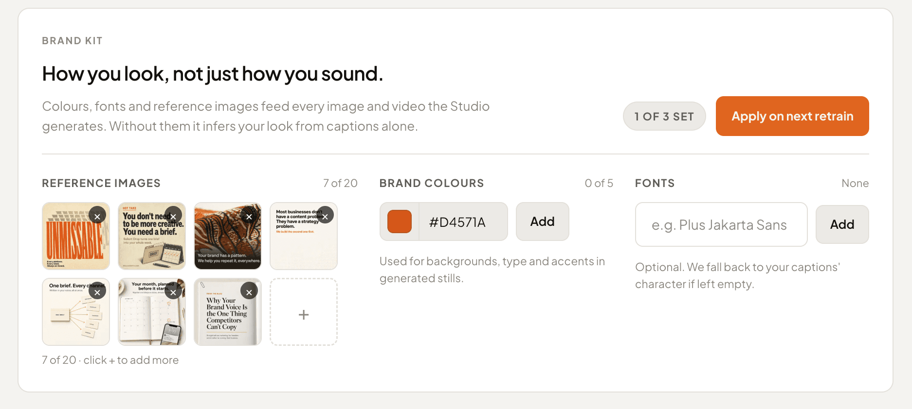 Brand kit in Salient Drop
