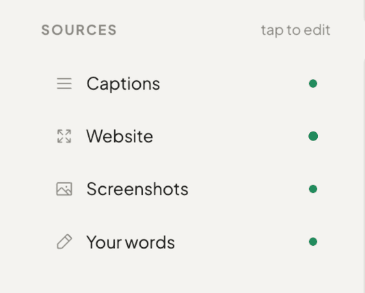 Connected brand voice sources in Salient Drop